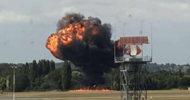 Plane 'crashes moment after takeoff' at Southend Airport