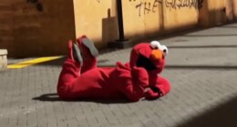 Portland anti-ICE demonstrators confused when person in full-size Elmo costume shows up