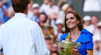 Princess Kate beams as she presents Wimbledon trophy to Jannik Sinner