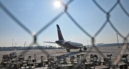 Aeroflot Airbus A321-211 parked at an airport.