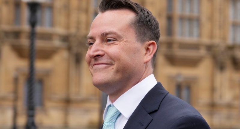 James McMurdock, Reform UK MP, at the House of Commons.