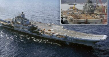 Russia could scrap last aircraft carrier Admiral Kuznetsov because Putin can't afford it