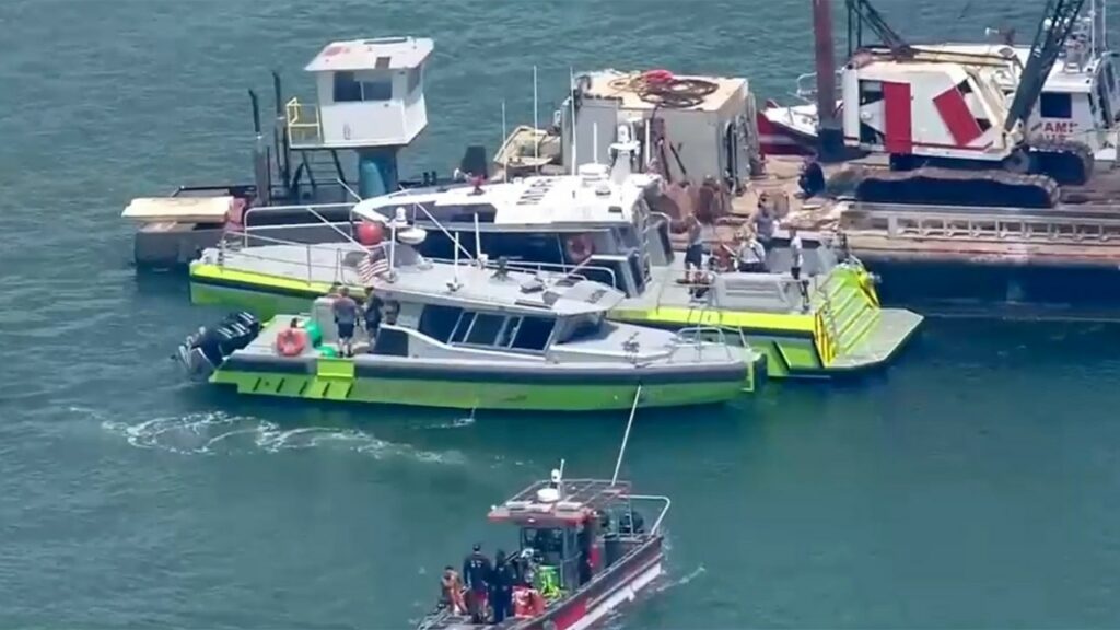 Sailboat sinks near Miami Beach after crash with barge, leaving 6 hospitalized