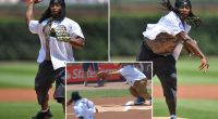 Saints Alvin Kamara gets do-over after bad first pitch at Wrigley Field before Cardinals-Cubs game