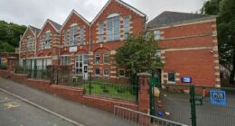 Melin Primary School in Neath, where Connor Slade, 13, was found unresponsive.