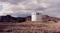 Water tower in Dulce, New Mexico.