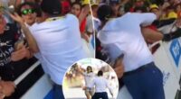 Security guard takes out protestor at Tour de France in wild scene