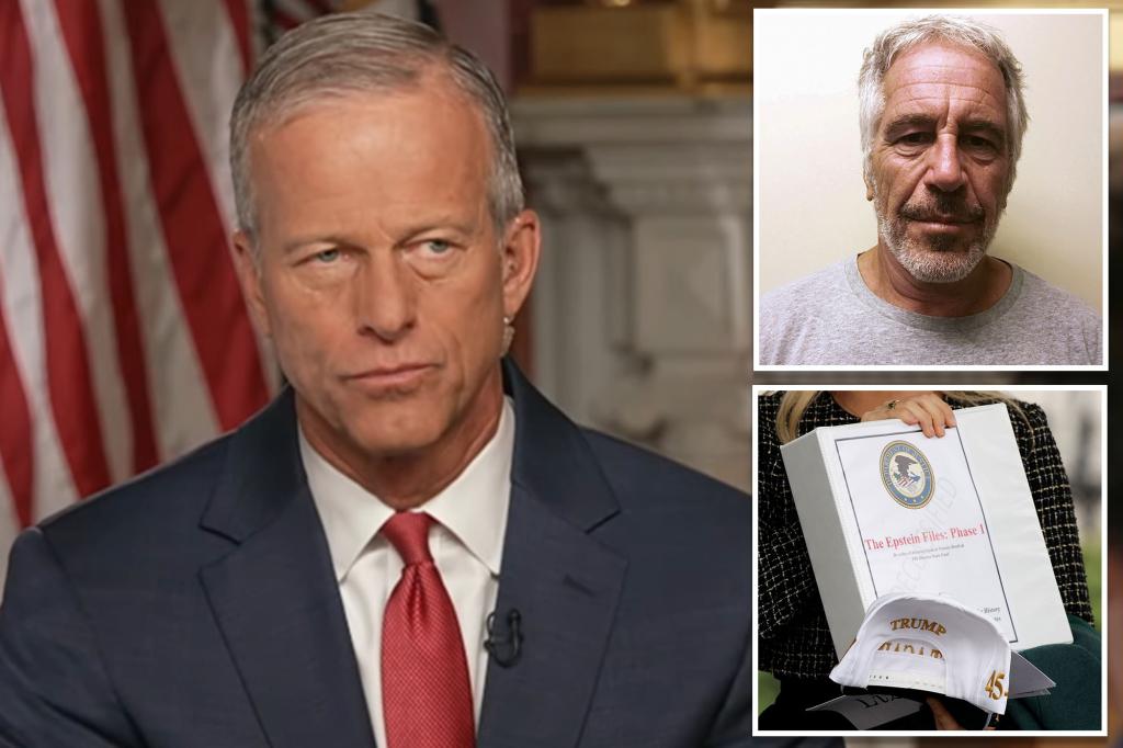 Senate Majority Leader John Thune supports ‘full disclosure’ of Epstein files