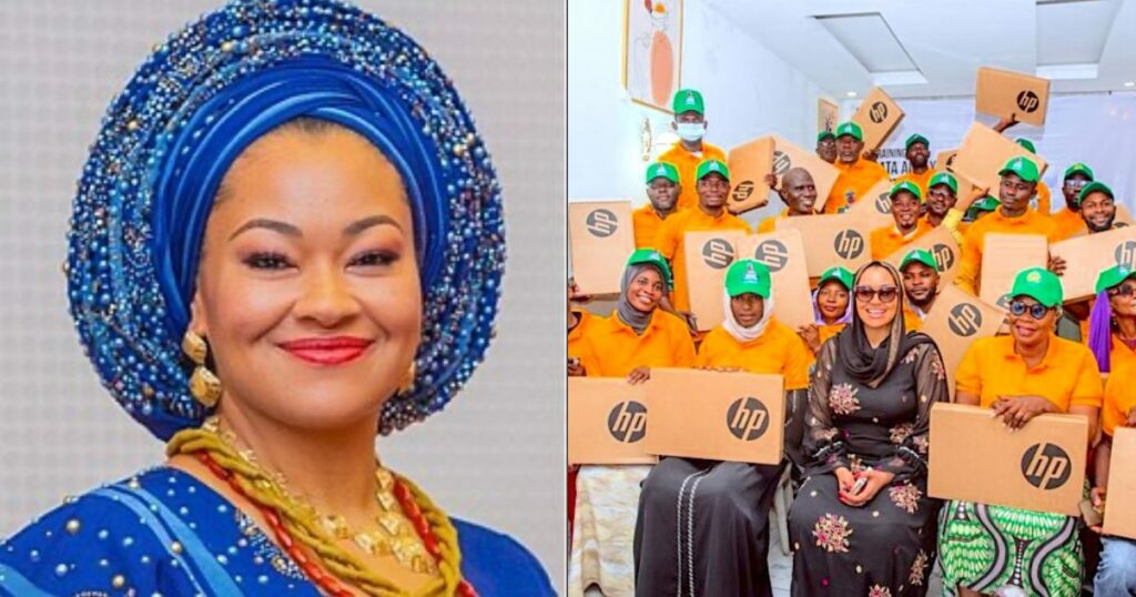 Senator Natasha empowers 250 youths with laptops, drones, others