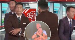 'SportsCenter' anchors reenact viral Coldplay kiss cam video