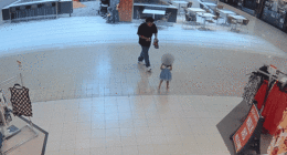 Surveillance video shows 26-year-old man grabbing toddler from mall play area before arrest for abduction
