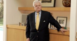 Senator Ted Kennedy at a breakfast event.