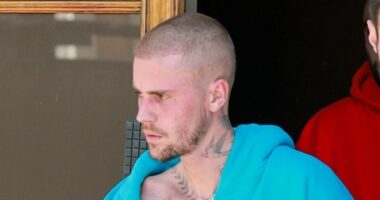 Tense Justin Bieber exits day spa in West Hollywood