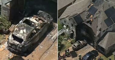Tesla charging unit sparks massive inferno in Texas garage, severely damaging home, officials say