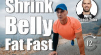 Well built man over 40 wearing activewear training push up getting ready for a run. The 5 Bodyweight Exercises That Build More Muscle Than Weights After 50. cover.