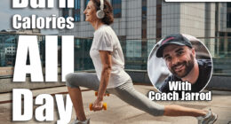 Happy female training strength on urban roof. The 5 Exercises That Turn Your Body Into a Calorie-Burning Machine After 50, cover
