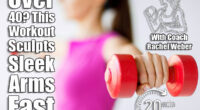sport and recreation concept - sporty woman hands with light red dumbbells. The Only Arm Workout Women 40+ Need for Sleek, Toned Muscle. Cover