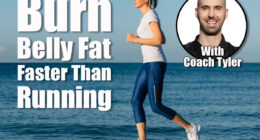 Athletic woman running on the sea beach at early morning. Female runner jogging during the sunrise. These 5 Walking Tricks Melt Belly Fat Faster Than Running After 40. Cover