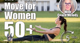 Beautiful young woman lying on a yellow mattress, pose while wearing a tight sports outfit in the park doing pilates or yoga, roll up intermediate exercises. This Is the #1 Core Move Trainers Swear By for Women Over 50. Cover