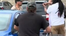 Marine veteran Derrick Perry confronting a Walmart mass stabbing suspect.