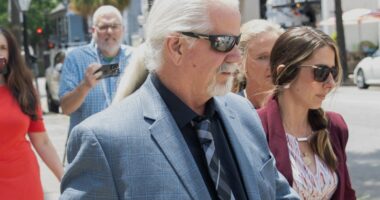 Bhagavan Antle leaving a courthouse after pleading guilty to illegally trafficking animals.
