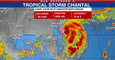 Tropical Storm Chantal forms in the Atlantic