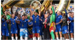 Trump joins Chelsea for Club World Cup celebration