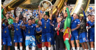 Trump joins Chelsea for Club World Cup celebration