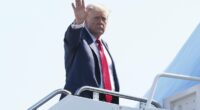 Trump lands in Scotland trailed by Epstein saga