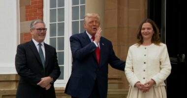 Trump makes Keir Starmer and his 'perfect' wife Victoria squirm
