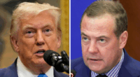 Trump tells Russia's Medvedev to 'watch his words'
