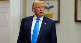 Trump tells former Russian President to 'watch his words'