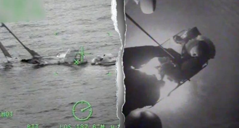 Video shows Coast Guard save family in helicopter rescue mission near vacation destination