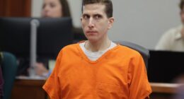 Bryan Kohberger at his sentencing hearing.