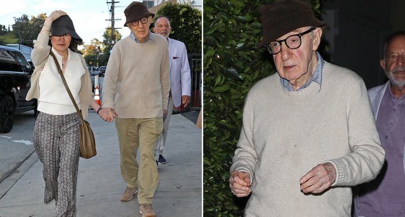 Woody Allen holds hands with third wife Soon-Yi in rare sighting