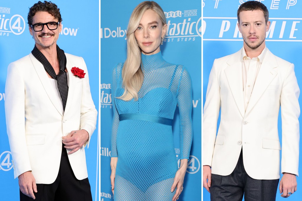 ‘The Fantastic Four: First Steps’ LA premiere: Pedro Pascal, Vanessa Kirby, Joseph Quinn, Ebon Moss-Bachrach and more