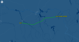 Missing light plane Snowy Mountains map