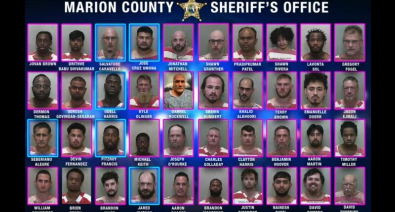 40 arrested in online child sting operation in Marion County