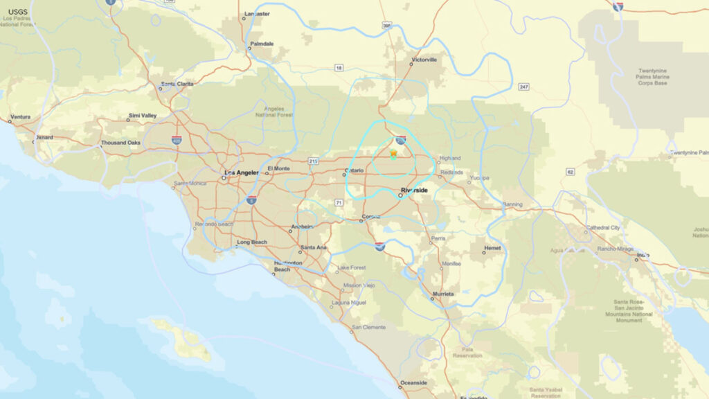 4.3-magnitude earthquake strikes near Fontana in Southern California; shaking felt across Los Angeles