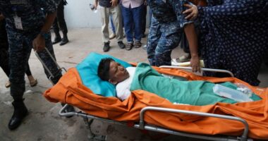 A Bangladesh air force jet crashes into a school in Dhaka, killing at least 27 people