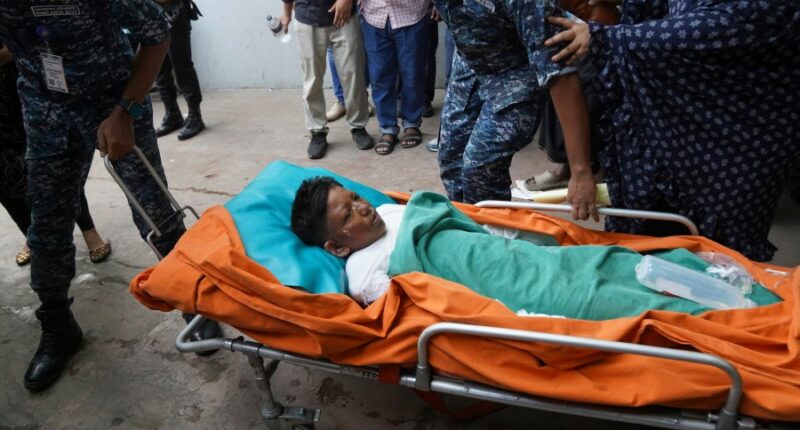A Bangladesh air force jet crashes into a school in Dhaka, killing at least 27 people