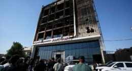 A fire at a shopping center in eastern Iraq kills more than 60 people