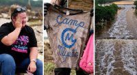 A muddy camp shirt and waterlogged dormitory: Texas flood in photos and charts