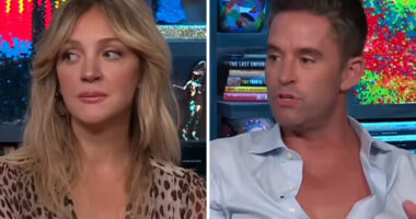 Abby Elliott "couldn’t hold her disdain" as 'The Valley's Jesse Lally shaded his ex-wife Michelle Saniei on 'WWHL': "That's not gonna go over well"