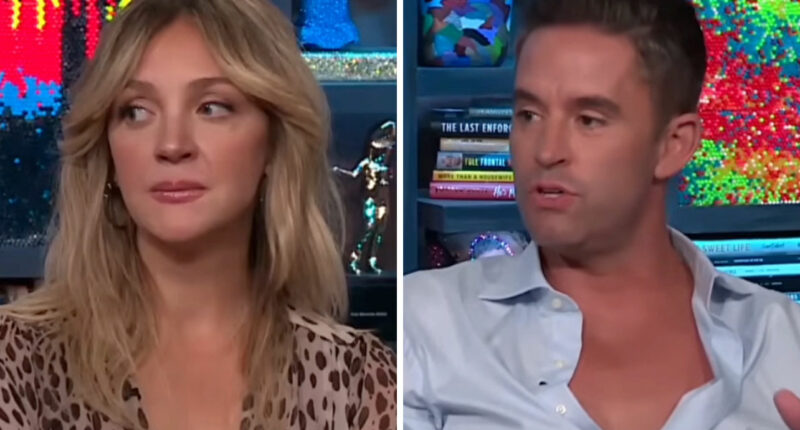 Abby Elliott "couldn’t hold her disdain" as 'The Valley's Jesse Lally shaded his ex-wife Michelle Saniei on 'WWHL': "That's not gonna go over well"