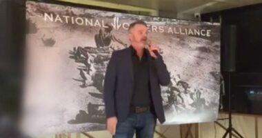 Neighbours star Damien Richardson is the subject of a police investigation after he was recorded allegedly performing the Nazi salute.