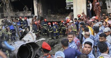 Air Force training jet crashes into Dhaka school and kills at least 19