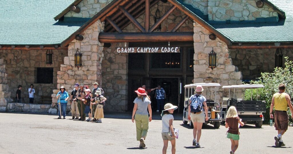 An official says a historic Grand Canyon lodge has been destroyed by wildfire