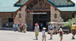 An official says a historic Grand Canyon lodge has been destroyed by wildfire
