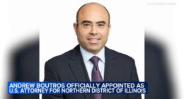 Andrew Boutros officially appointed as US Attorney for Northern District of Illinois by US District Court in Chicago